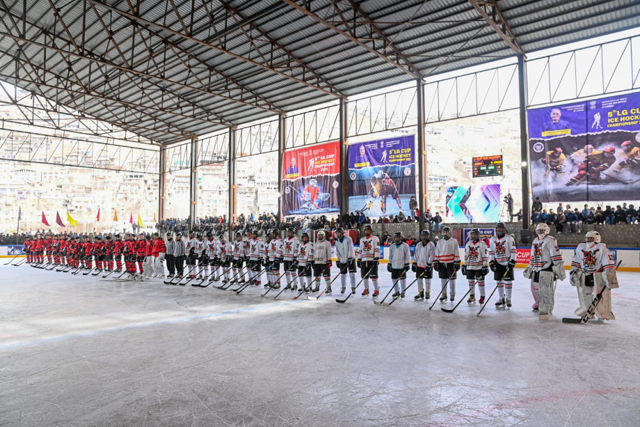 Ice Hockey takes centre stage as 5th LG tournament begins in Kargil