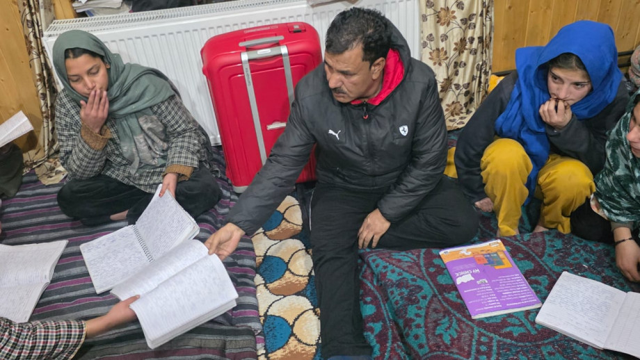 Councillor Bhimbat visits KGBV Bhimbat to review winter remedial classes