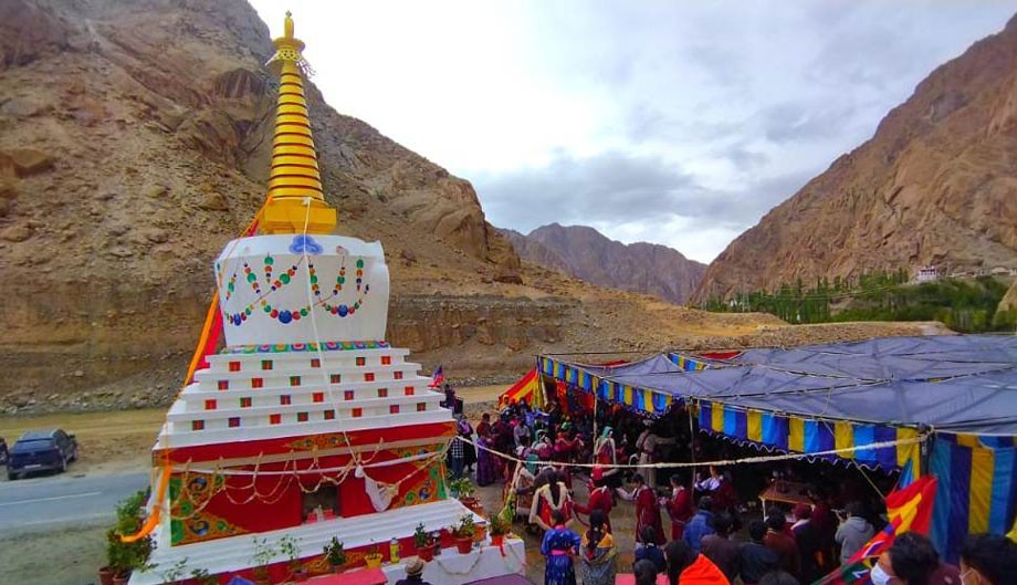 700- year- old Gomang Stupa restored in Liktsey