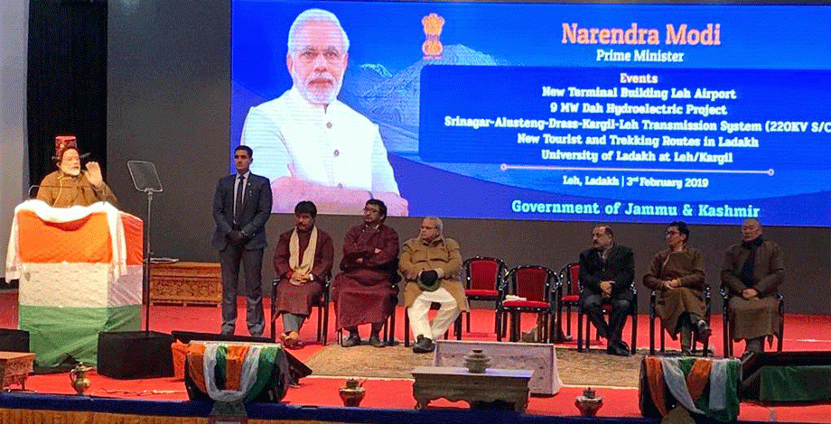 Prime Minister Narendra Modi visits Leh