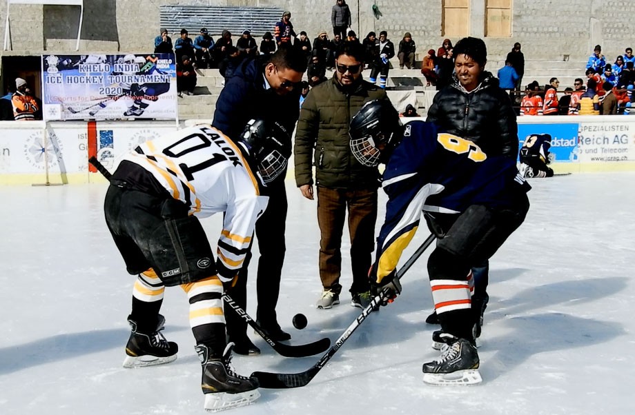 Khelo India Ice hockey tournament kick starts in Leh