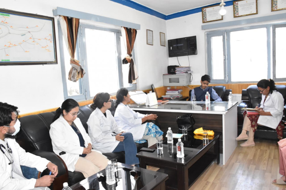 Healthcare delivery, teleconsultation and ambulance services reviewed at Sub-District Hospital Nubra