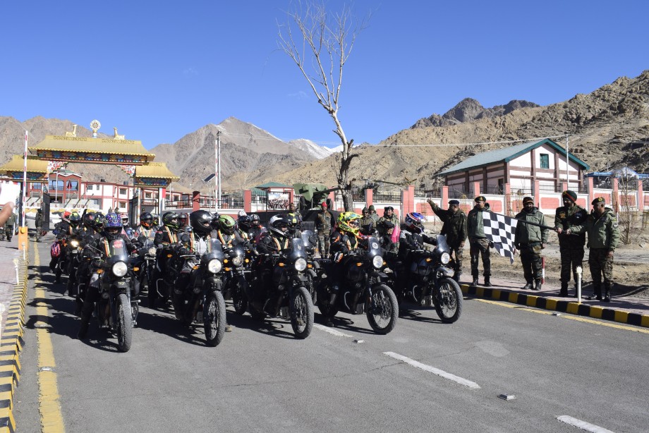 All Women Motorbike tour to Chushul flags off