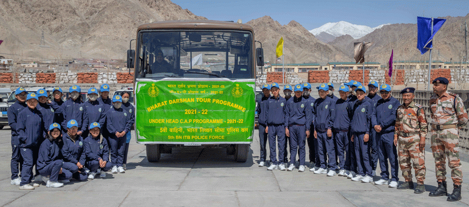 5th Bn ITBP flags-off students from Changthang region for Bharat Darshan