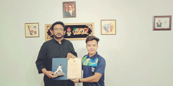 International Taekwondo player Tashi Tundup felicitated in Kargil