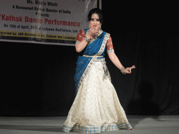 Kathak Dancer Manju Wazir performs in Leh