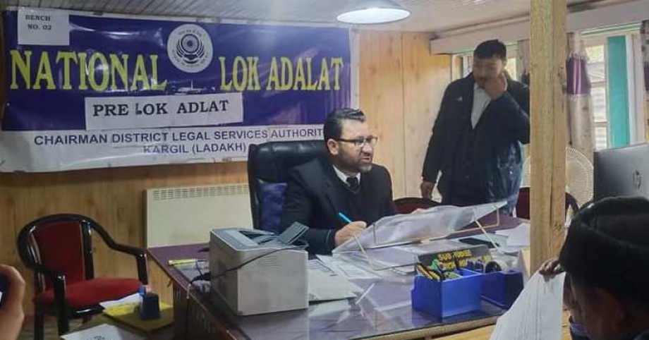 208 cases settled in National Lok Adalat, Kargil