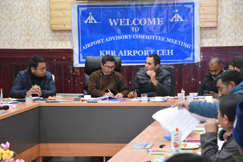 MP Ladakh chairs meeting of Airport Advisory Committee KBR Airport