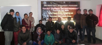 KVK Leh, SKUAST-K imparts training for dairy farming development