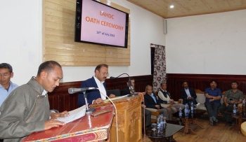 Tundup Gyatso takes oath as Councillor, Thiksey