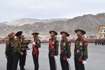 82 recruits of Ladakh Scouts take part in passing out parade