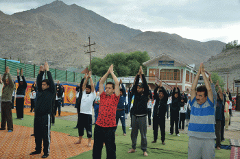 Kargil district celebrates 4th International Yoga day