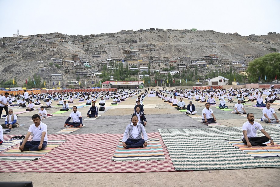Kargil celebrates 8th International Yoga Day