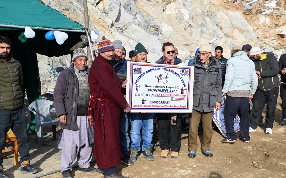 Archery tournament concludes at Rgyalmothang Sports Stadium, Poyen, Kargil