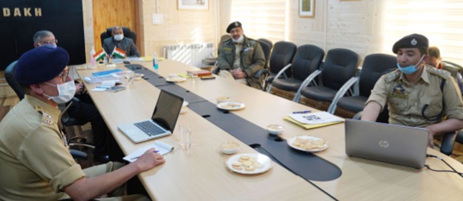LG Mathur convenes meeting of Home Department, Ladakh