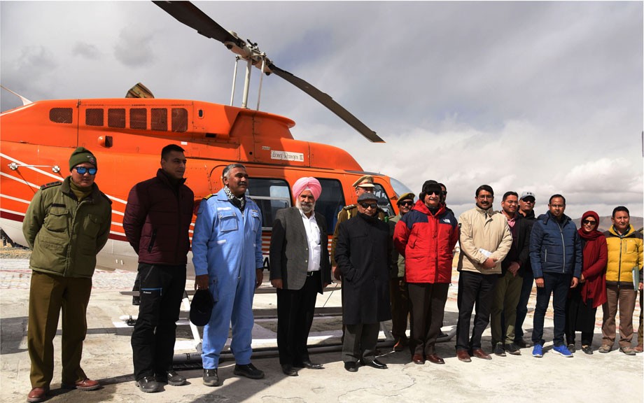 L-G flags off subsidised helicopter service in Ladakh