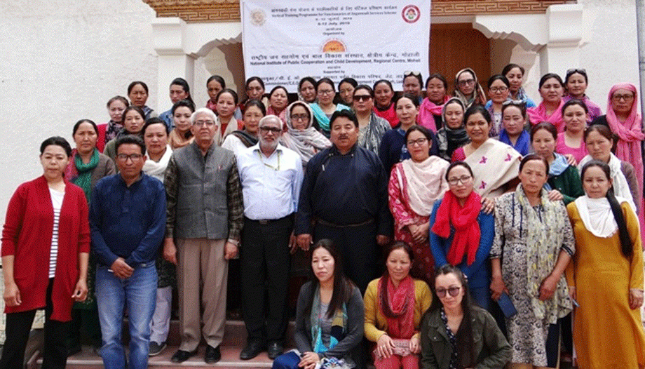 Training for functionaries of Anganwadi Services Scheme held in Leh