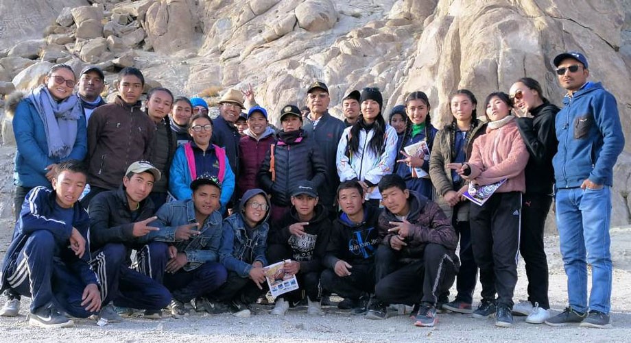 5-day-long adventure course conducted for students in Leh