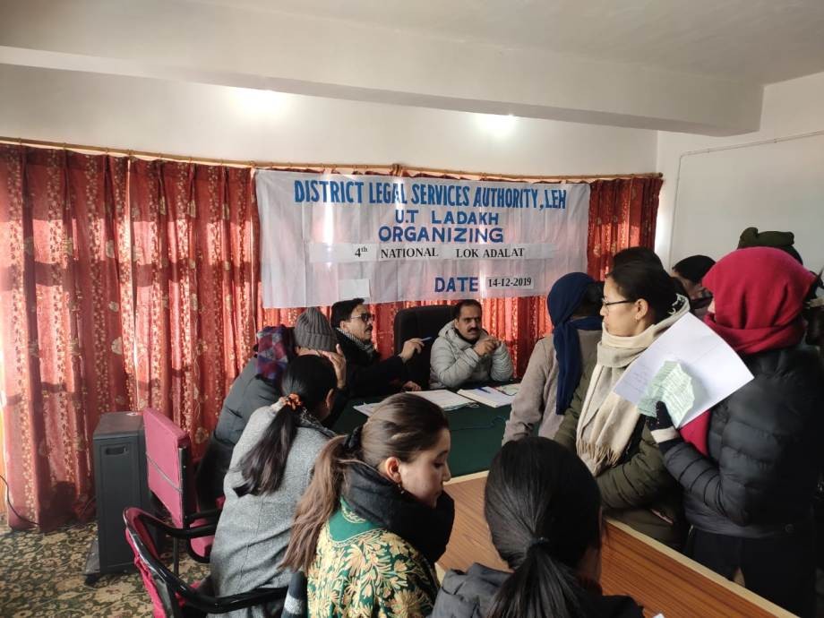 Lok Adalat settles 112 cases in Leh