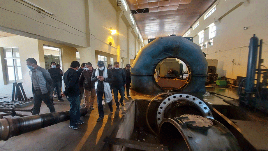 Secretary, Power & NRE visits Igoo Martselang Hydel Project