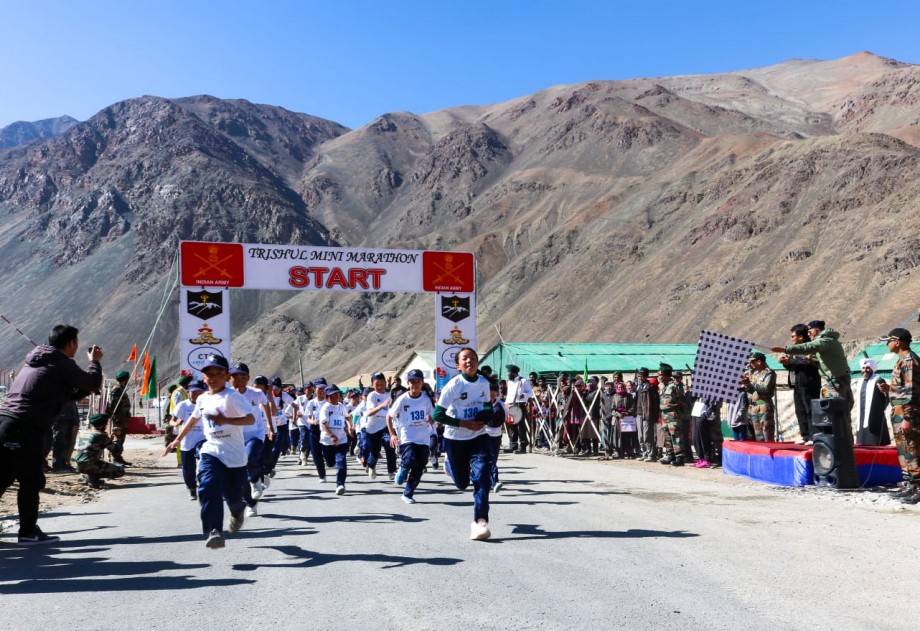 Mini marathon 'Catch Them Young' held in Chumathang