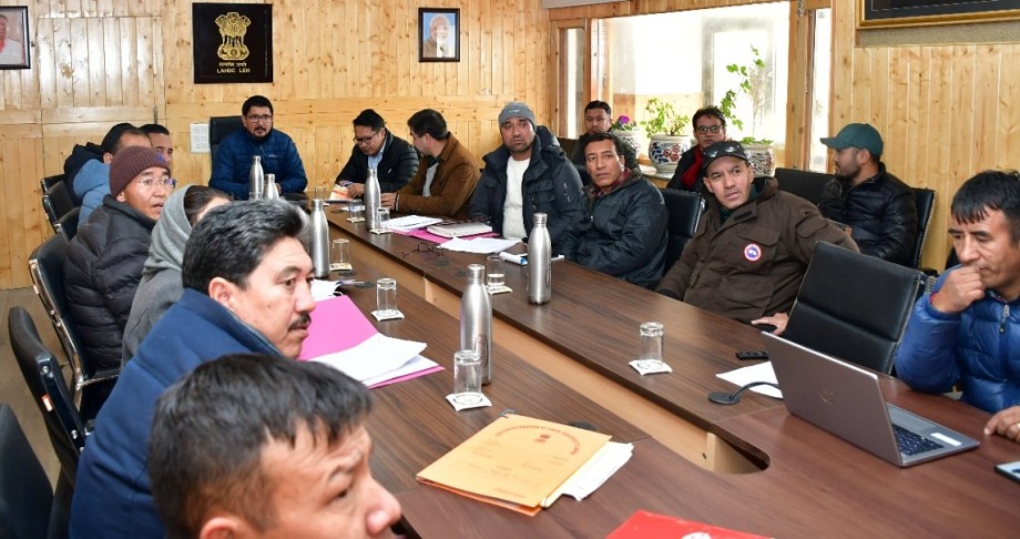 Meeting on the regulation of Minor mines and minerals in Leh held