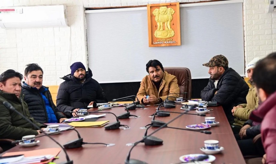 Review meeting regarding STP, network of sewerage in Kargil town held