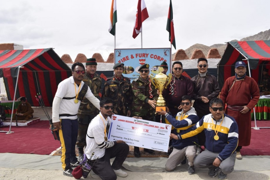 Indian Army organises archery competition in Phyang