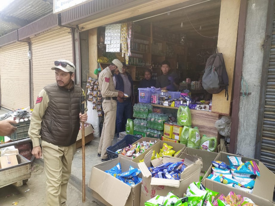 Market checking held in Padum, Zanskar