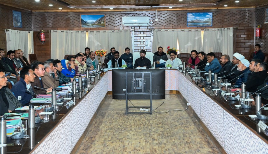 5th LAHDC, Kargil convenes meeting with district officers