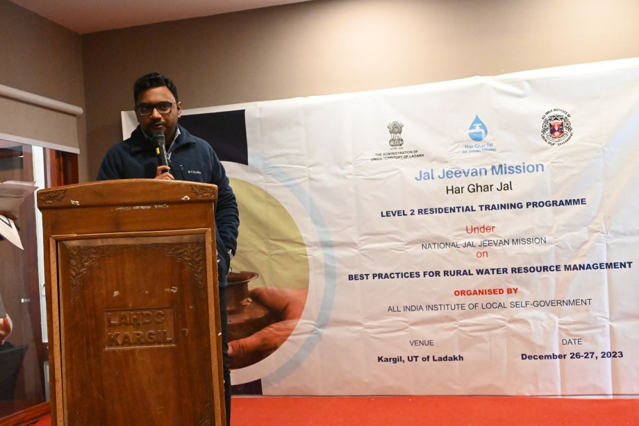 2-day training program under JJM for rural water resource management begins in Kargil