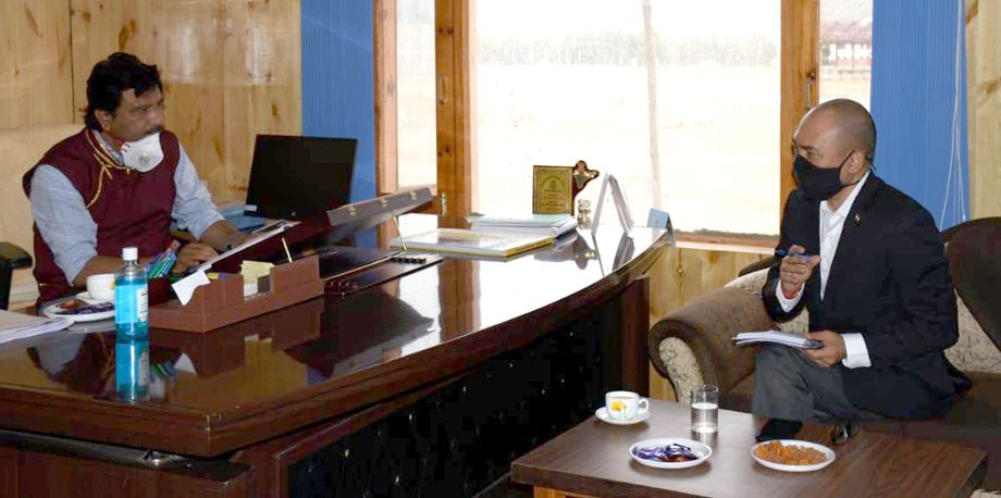 Commissioner Secretary, Ladakh meets CEC Kargil