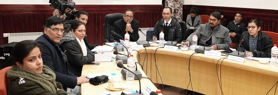 Panel for Ladakh meets Councilors, Leh