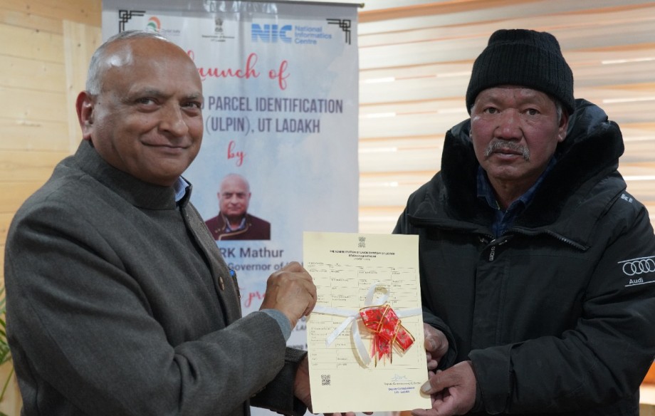 Unique Land Parcel Identification Number launched in Ladakh