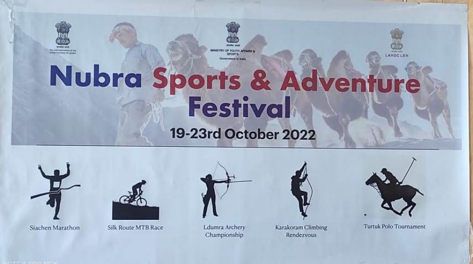 Nubra Sport and Adventure Festival 2022 is to be held on October 19