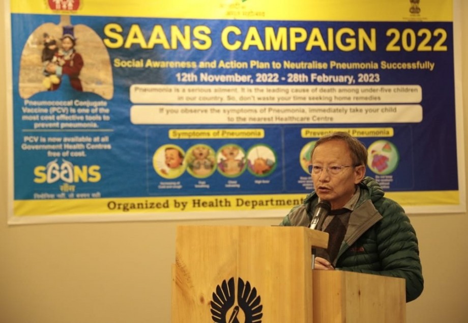 World Pneumonia Day: Health department launches SAANS campaign in Leh