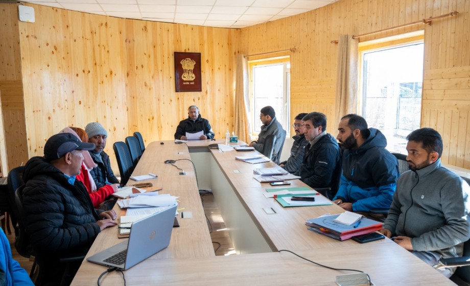 Advisor Ladakh reviews Integrated Watershed Management implementation