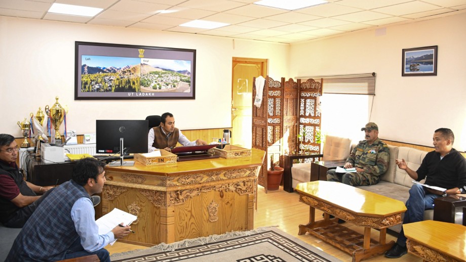 Secretary, Ravinder Kumar stresses strengthening of 1st Ladakh BN National Cadet Corps