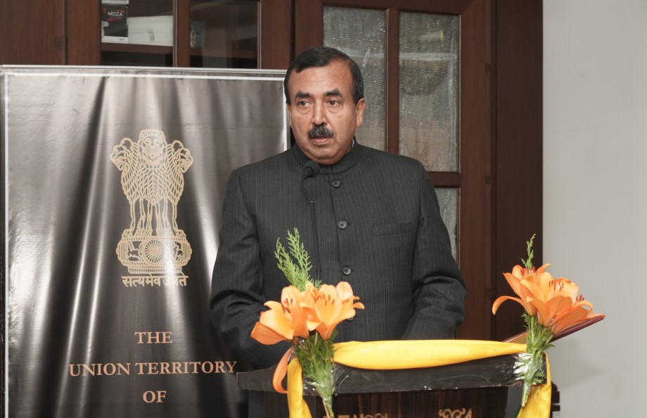 Ex-IAS officer Sudhanshu Pandey takes oath as first State Election Commissioner of Ladakh