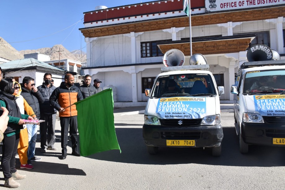 SVEEP campaign via mobile democracy van  flags off