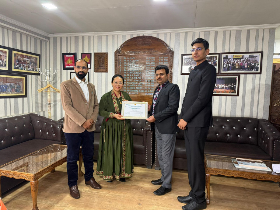 Dr. Yangchan Dolma honoured with IGNOU best Coordinator Award