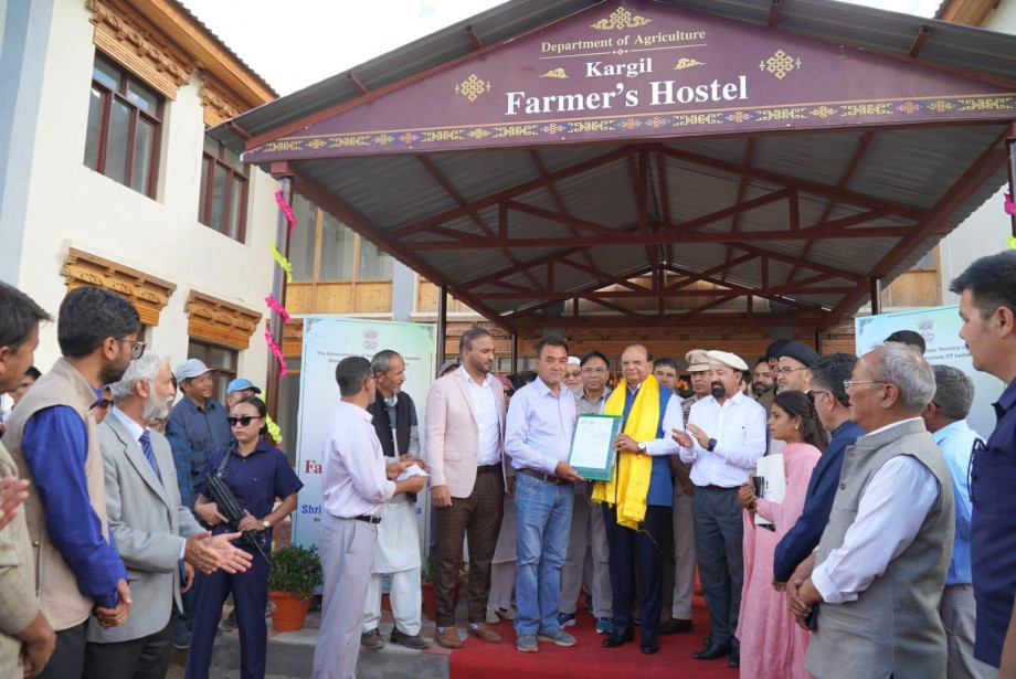 Farmers’ hostel inaugurated in Kargil to boost agricultural support