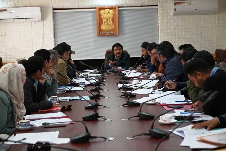 CEC, Kargil, reviews ongoing works under SDP