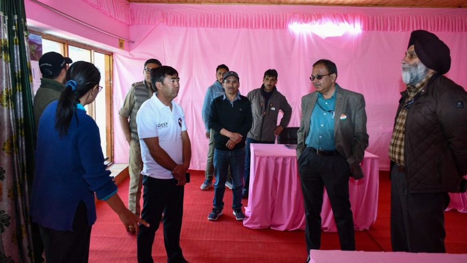 Chief Electoral Officer inspects polling stations