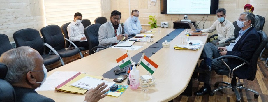 L-G Mathur convenes departmental review meeting
