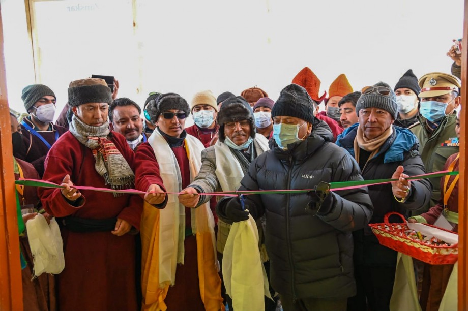 L-G Mathur lays foundation stone of projects worth Rs 32 crores in Degree college, Zanskar