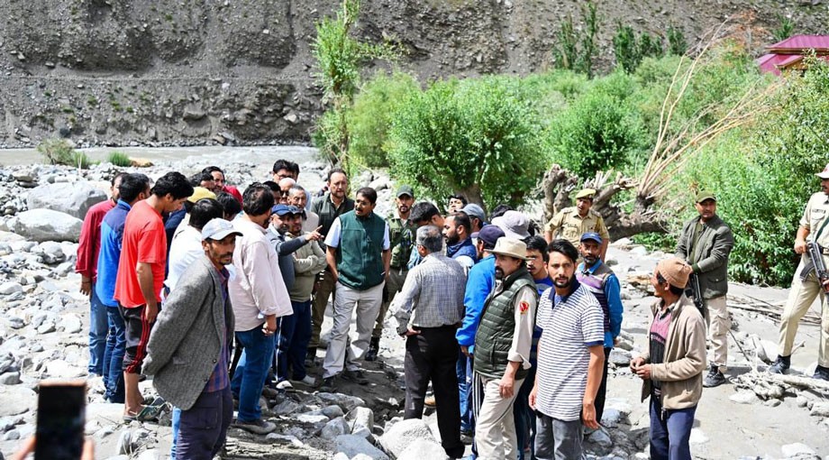 Divisional Commissioner Ladakh visits flood-affected areas of Kargil district, assesses damage