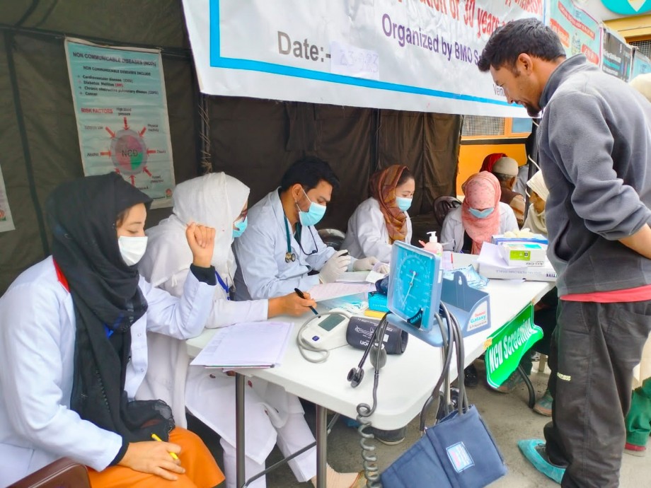 Ayushman Bhav health mela held at community health center, Sankoo