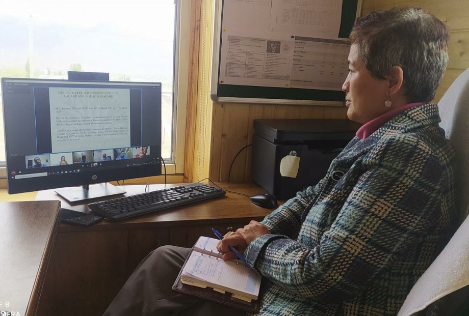Secretary, Padma discusses implementation of Special Pilot Cells for women in Leh & Kargil