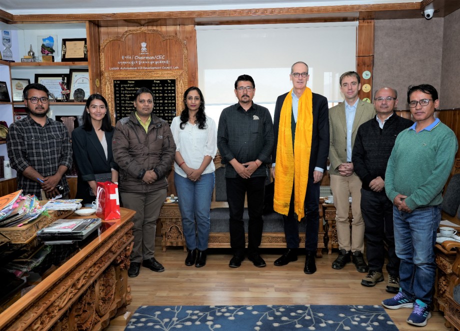 CEC, Leh, meets Swiss ambassador to India